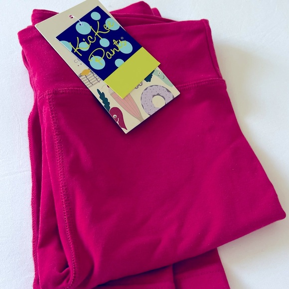 Kickee pants athletic leggings girls size 5 6 small NWT - Picture 6 of 6
